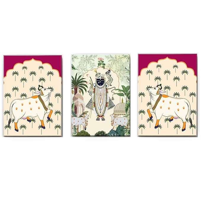 Pichwai Handmade Wall Painting - Image 3